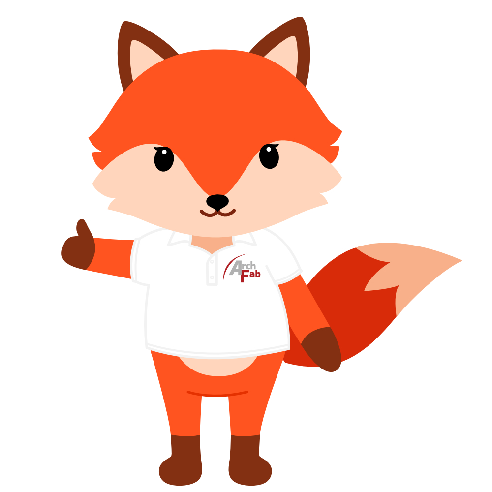 Graphic Design | Archie the Fox for Trailhead | Arch-Fab