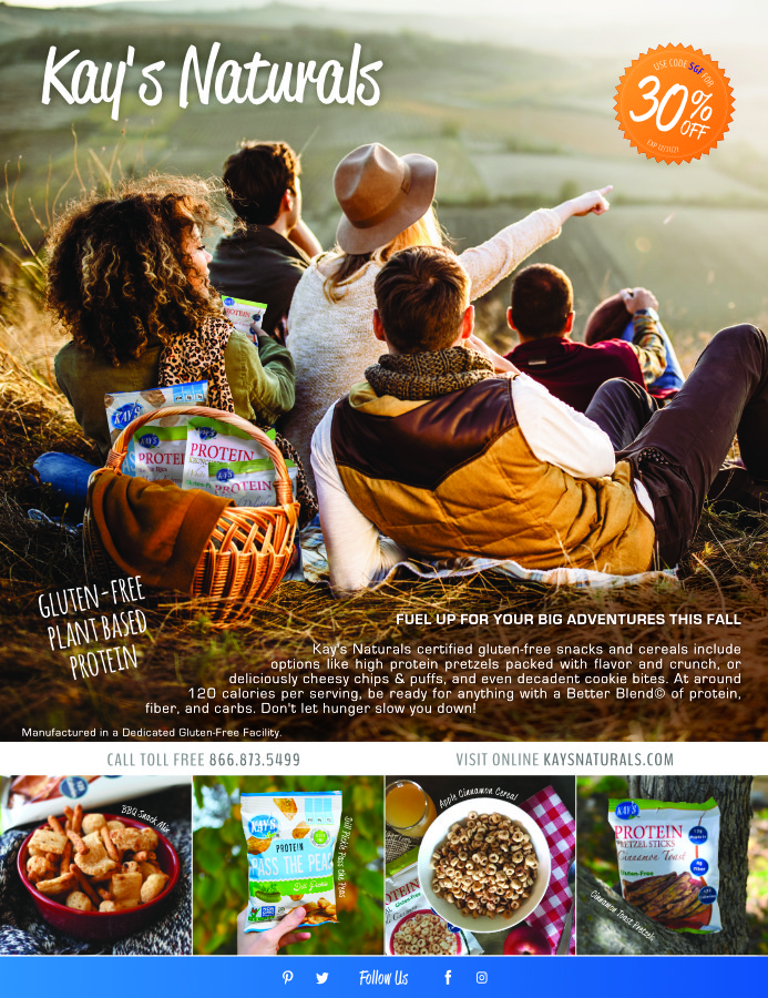Print Design | Kay's Naturals Simply Gluten Free | Full Page Ad