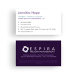 Print Design | Business Card | Espira Wealth Management